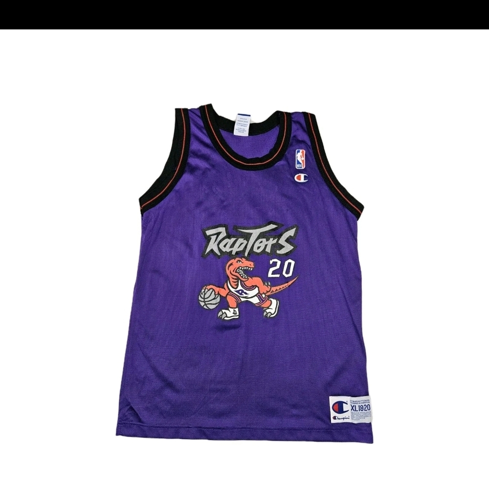 Vintage Champion Toronto Raptors Damon Stoudamire Youth Xl 18-20 Jersey